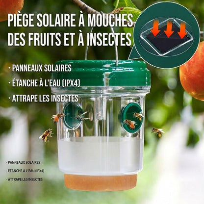 Piège à guêpes et mouches solaire suspendu