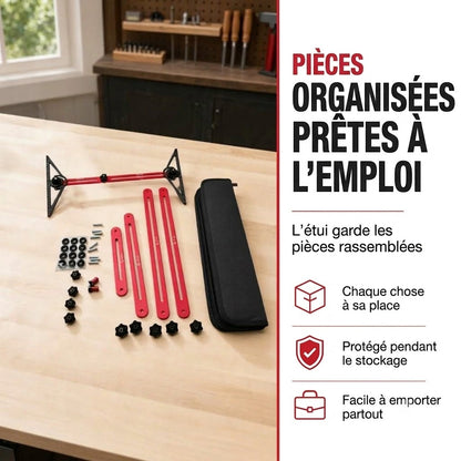 Outil de mesure robuste en aluminium – Mesure précise pour le bricolage et l'usage professionnel