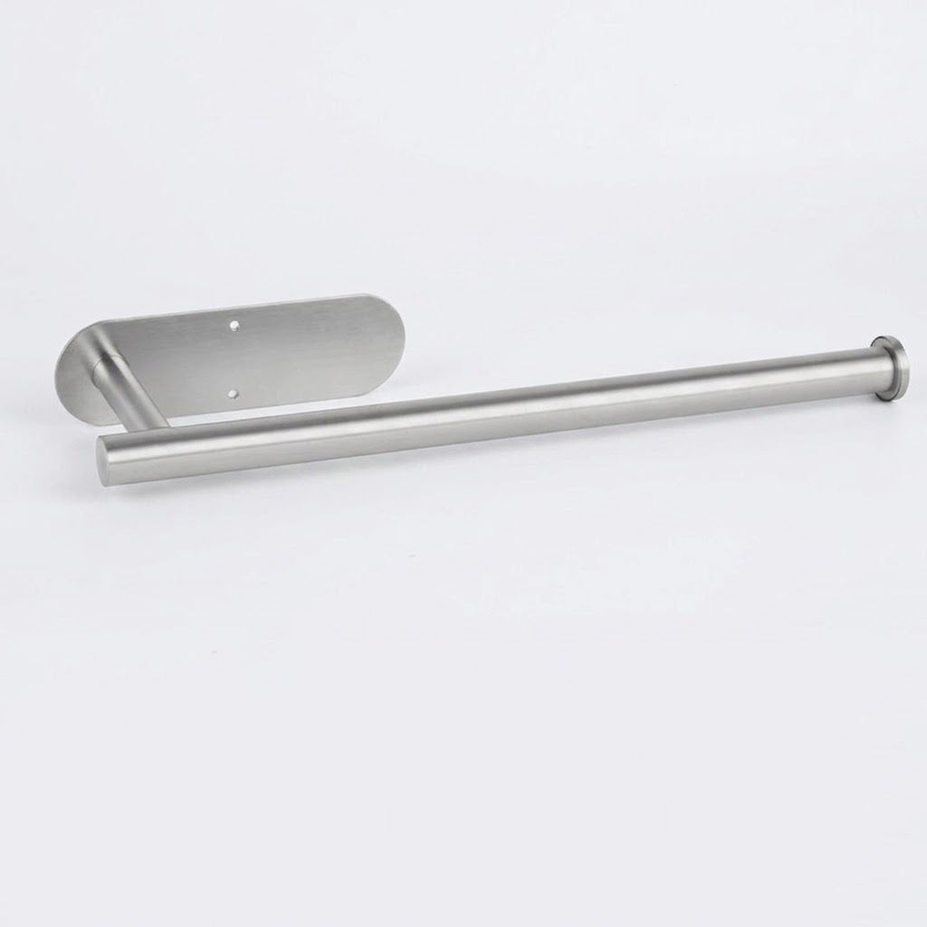 Porte-essuie-tout moderne en acier inoxydable – Installation sans perçage & Utilisation polyvalente