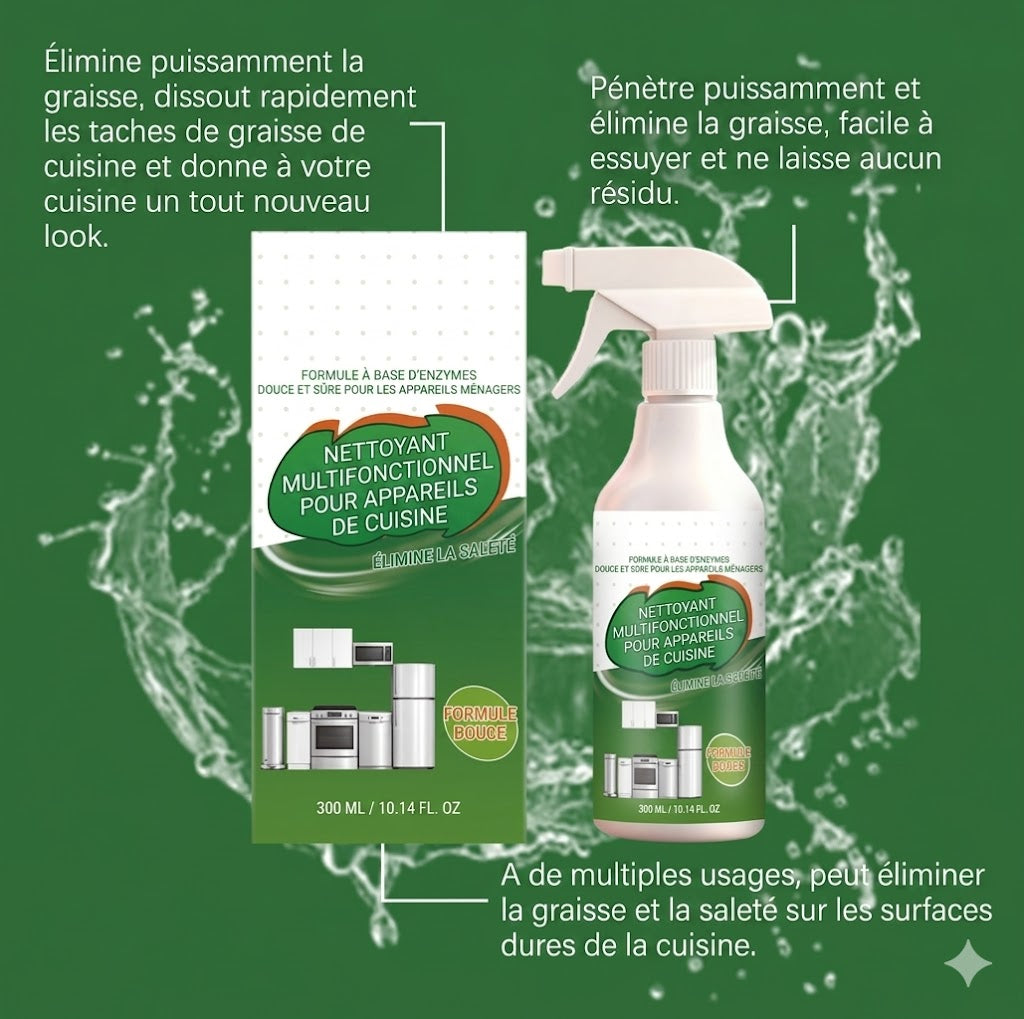 Mousse nettoyante enzymatique multifonctionnelle – Puissant détachant