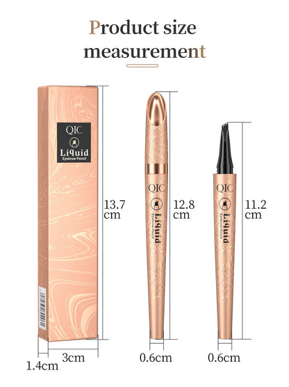 Crayon à sourcils 3D effet microblading à 4 pointes