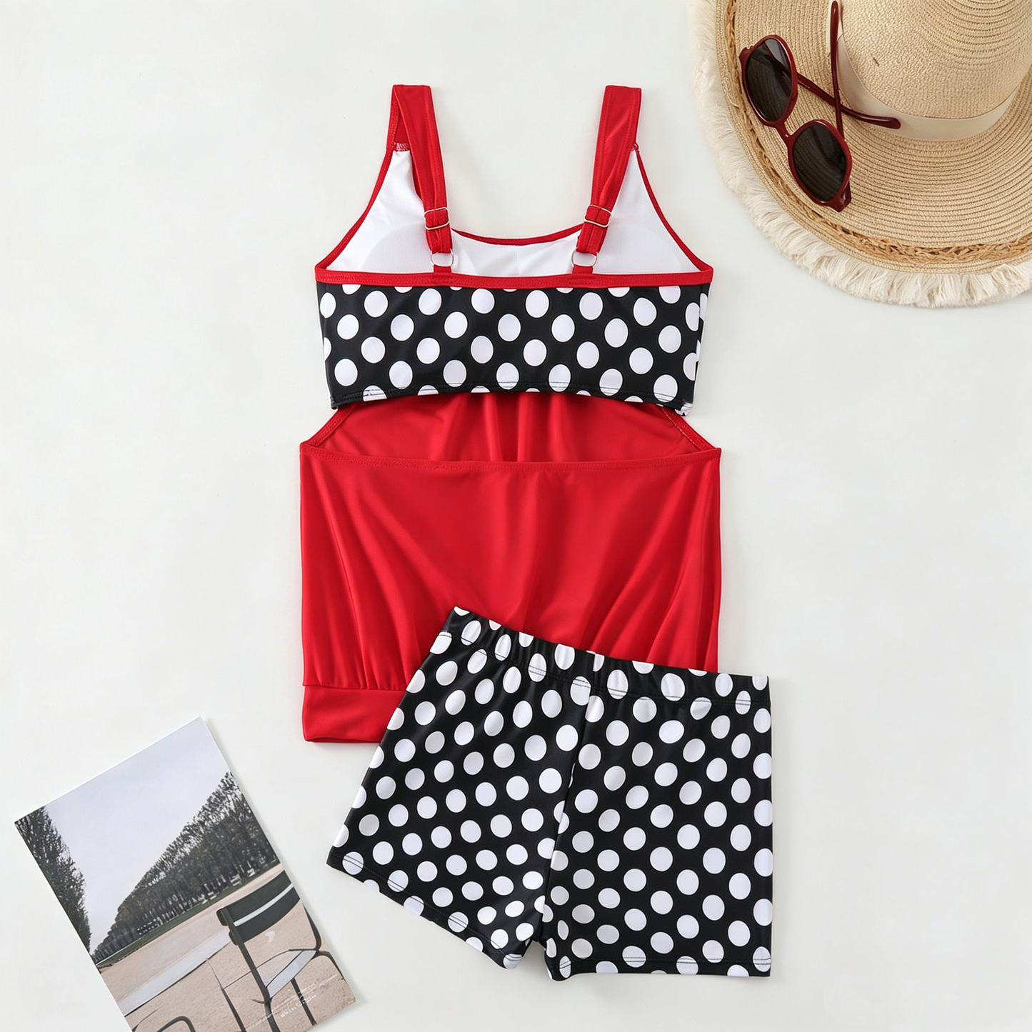 Bikini deux pièces à pois pour femmes