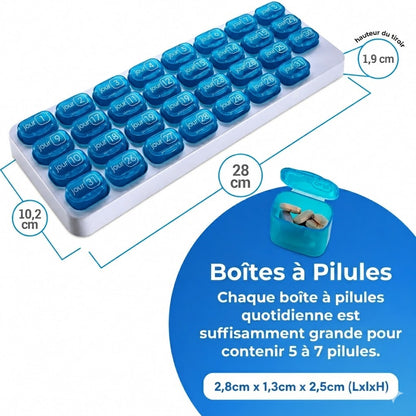 Pilulier mensuel 31 jours