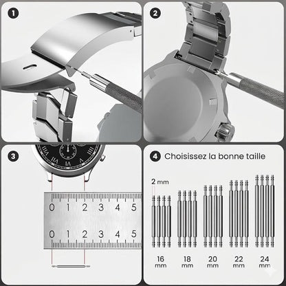 Kit de réparation de montres professionnel