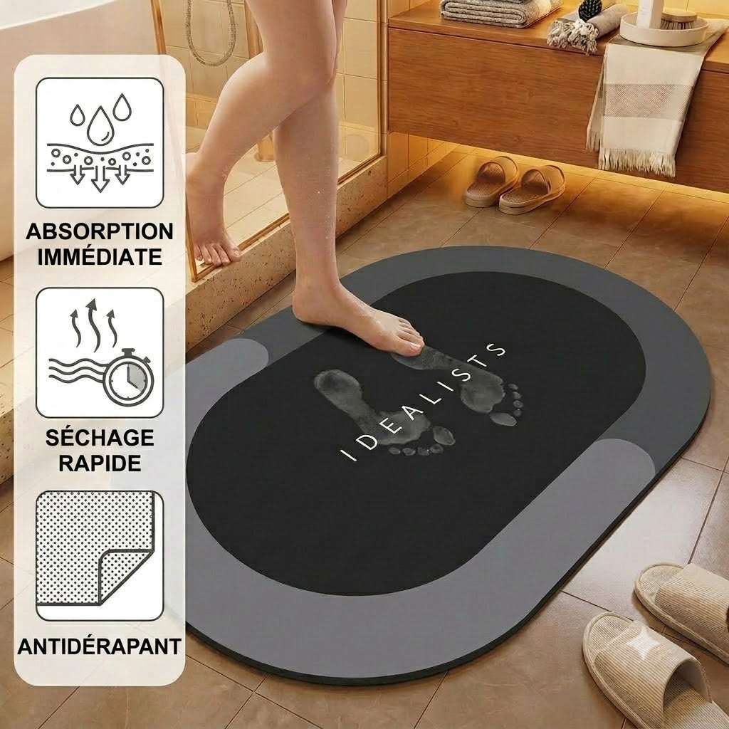 Tapis de bain à séchage rapide