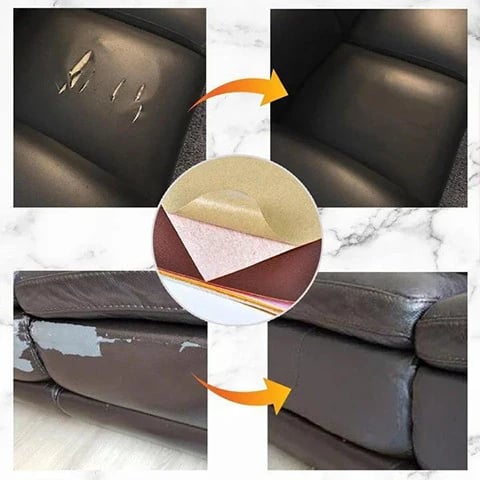 🛋️ Kit de réparation de cuir autocollant