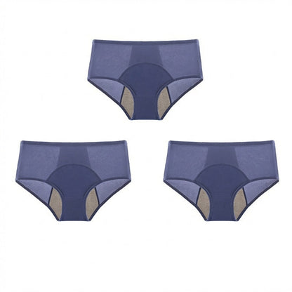 Culotte de règles étanche à taille haute avec protection avant et arrière – Protection efficace contre les fuites latérales