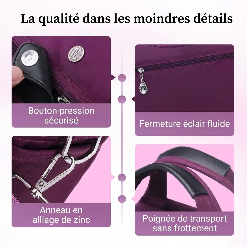 Sac bandoulière élégant de grande capacité