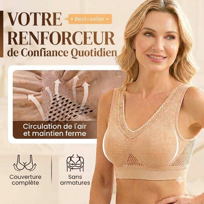 Soutien-gorge sculptant confortable sans agrafe – En pur coton