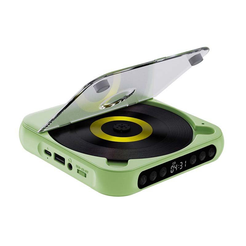Lecteur CD Portable avec Bluetooth – Discman Rechargeable pour Voiture et Voyages (Anti-Choc)