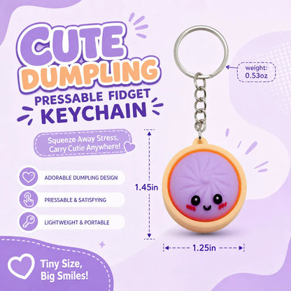 Porte-clés baozi lumineux mignon et amusant avec cuiseur vapeur