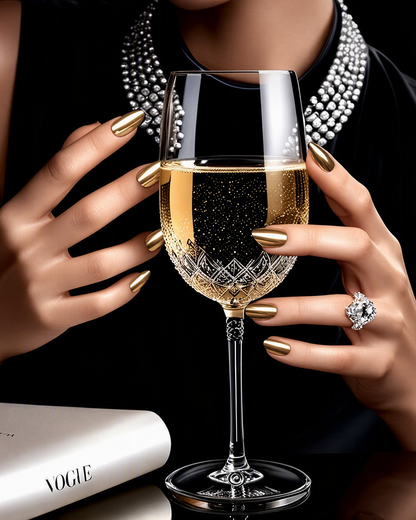 Vernis à ongles métallique brillant effet miroir