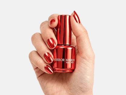 Vernis à ongles métallique brillant effet miroir