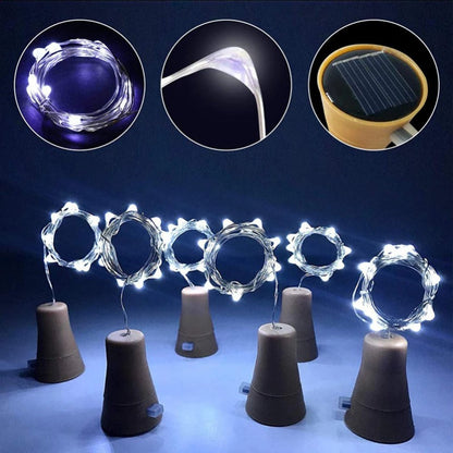 Guirlande lumineuse LED avec bouchon en liège pour bouteille DIY – Éclairage d'ambiance en fil pour décoration