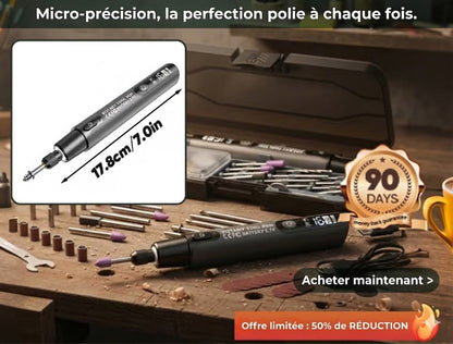 Coffret Outil Multifonction Électrique Professionnel - Affichage Numérique de la Vitesse - Éclairage LED Intégré