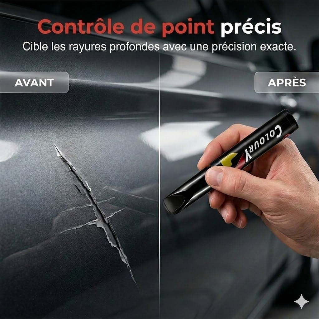 🚗 Stylo de retouche peinture One-Touch pour voitures – Efface-rayures & Réparation de peinture ✏️