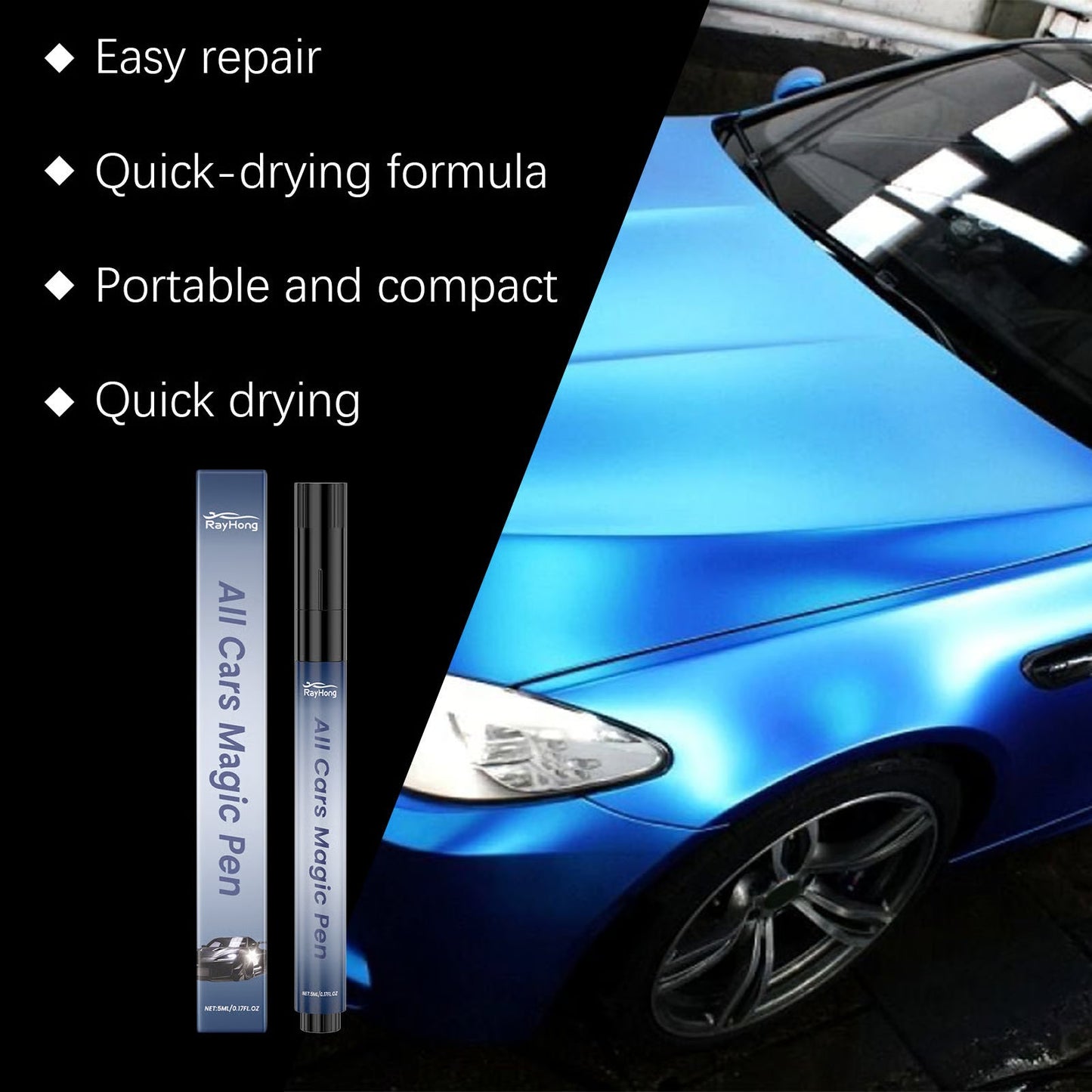 ⏰📢📢 50% DE RÉDUCTION❗️❗️ 🚗 Stylo magique efface-rayures pour voiture – Réparez la peinture et restaurez la brillance 🛠️✨