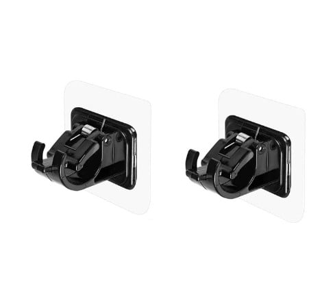 Supports de tringle à rideaux réglables sans clous (Lot de 2)