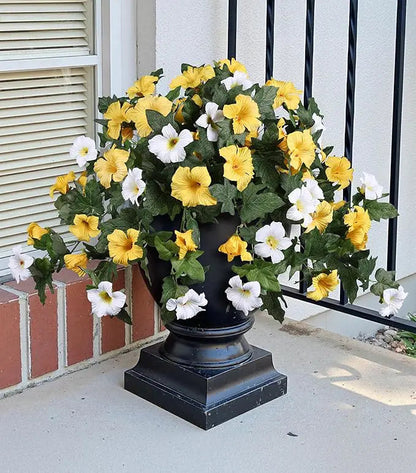 Bouquet de pétunias artificiels réalistes – Pour l'intérieur et l'extérieur