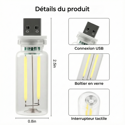 Lampe LED USB pour voiture