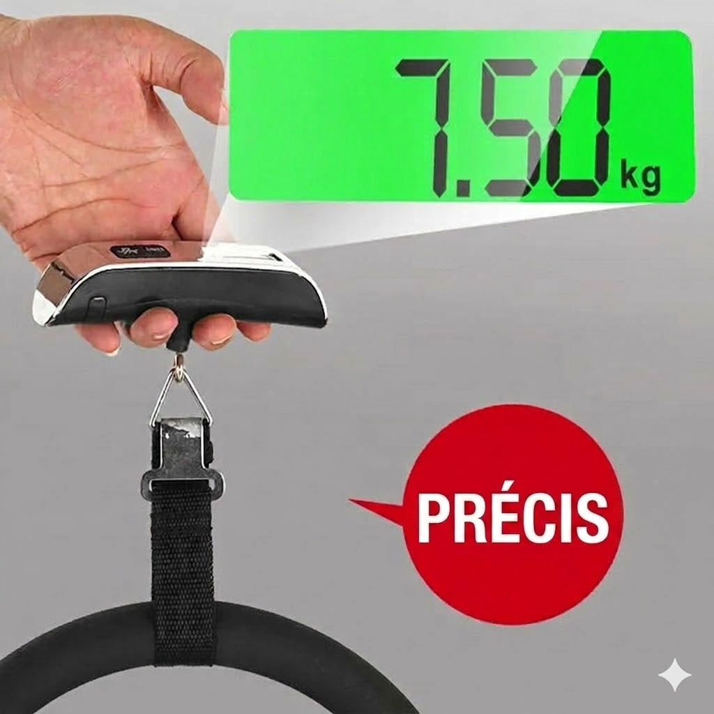 Pèse-bagage portable avec écran LCD