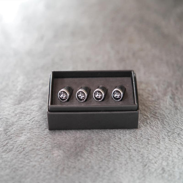 Kit de Bouchons de Valve Carbone de Luxe – Look Fibre de Carbone – Universel pour voiture, moto et vélo – Protection de roue sportive – [Lot de 4]