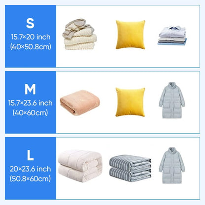 Set de sacs de voyage sous vide sans fil – Sacs de compression avec pompe électrique