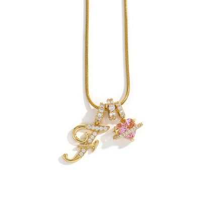 Élégant collier avec pendentif cœur