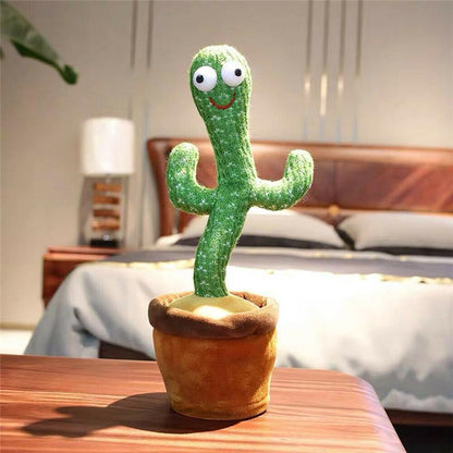 Cactus Dansant et Parlant – Jouet Interactif pour Bébé qui Répète (Avec Musique & Lumière LED)