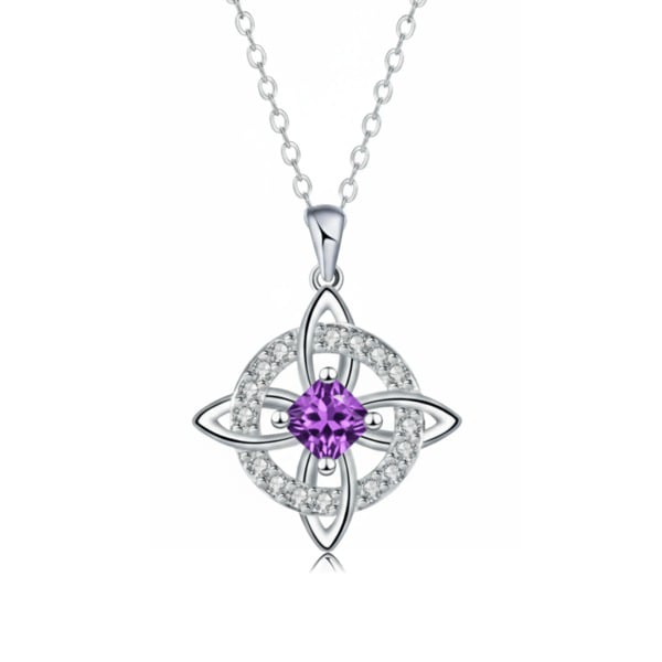 Collier Nœud de Sorcière Mystique avec Pierre de Naissance