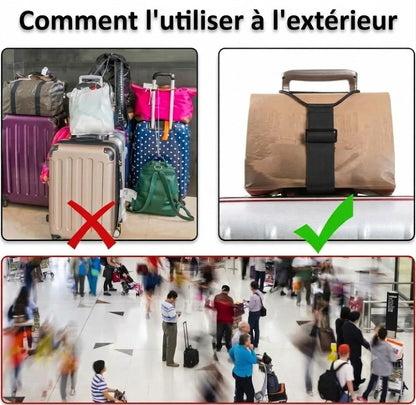 Lot de 2 sangles de bagage multifonctions