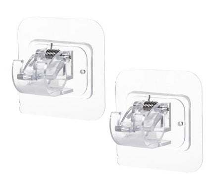 Supports de tringle à rideaux réglables sans clous (Lot de 2)