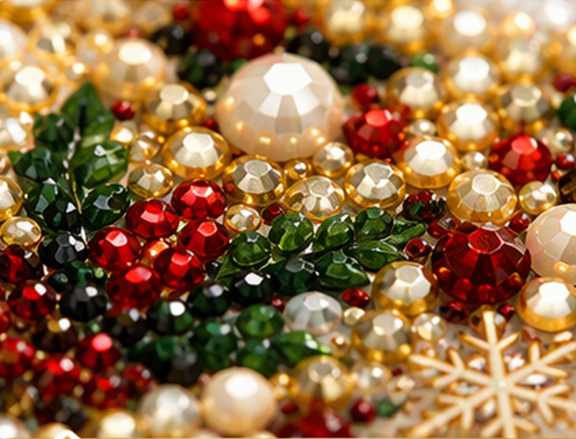 Kit de broderie diamant DIY 6 pièces pour décorations de Noël
