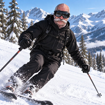 Cagoule de ski amusante et ultra-réaliste