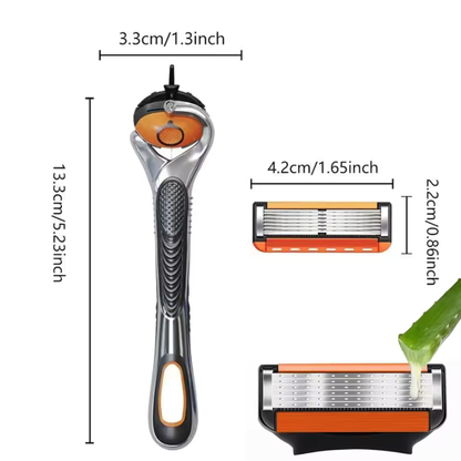 ProShave 6 - Pack Économique de 24/48 Lames de Rasoir - Système à 6 Lames (Recharges)