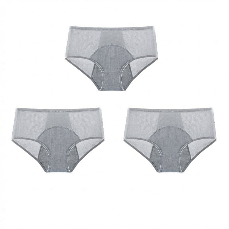 Culotte de règles étanche à taille haute avec protection avant et arrière – Protection efficace contre les fuites latérales