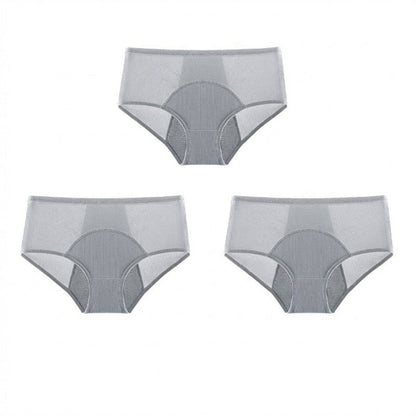 Culotte de règles étanche à taille haute avec protection avant et arrière – Protection efficace contre les fuites latérales