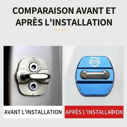 Coussin de protection haut de gamme pour serrure de portière de voiture | Lot de 4