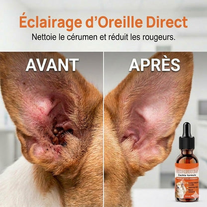 Gouttes auriculaires douces pour chiens – Pour les soins quotidiens