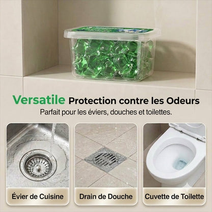 Pastilles nettoyantes et désodorisantes pour canalisations