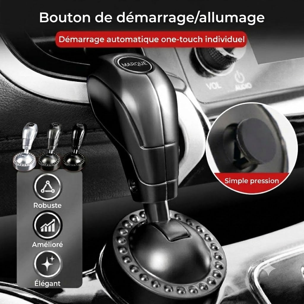 🚗 Levier à bascule Start/Stop pour voiture – Cache décoratif pour bouton de démarrage 🕹️