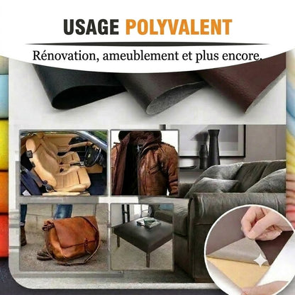 🛋️ Kit de réparation de cuir autocollant