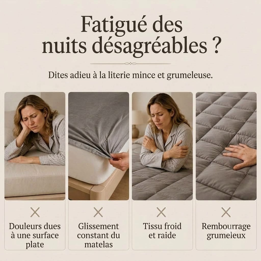 Protège-matelas matelassé doux