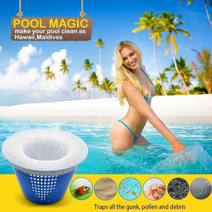 💥 🔥 Offre limitée : 2 ACHETÉS + 1 OFFERT ! ✨ Kit de nettoyage pour panier skimmer de piscine – Nettoyage facile et efficace (1 lot de 10 pcs)