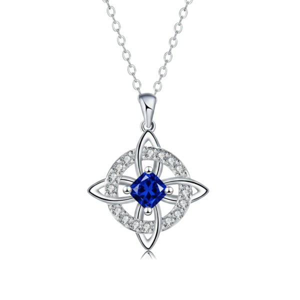 Collier Nœud de Sorcière Mystique avec Pierre de Naissance