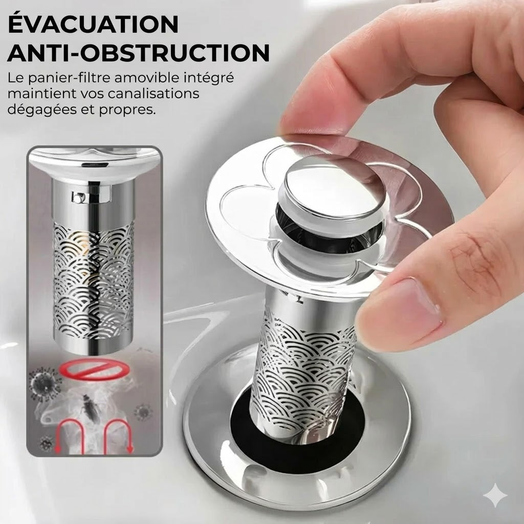 Bouchon de lavabo pop-up universel