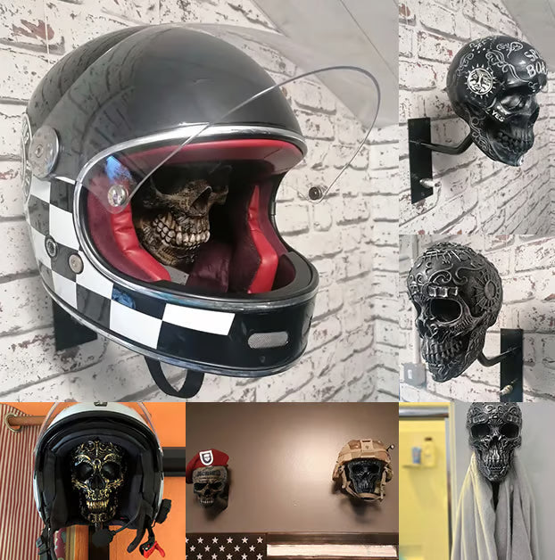 💀 SkullRack – Support pour casque et veste
