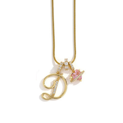 Élégant collier avec pendentif cœur