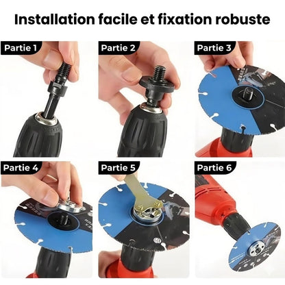 Kit d'adaptation - De perceuse à meuleuse