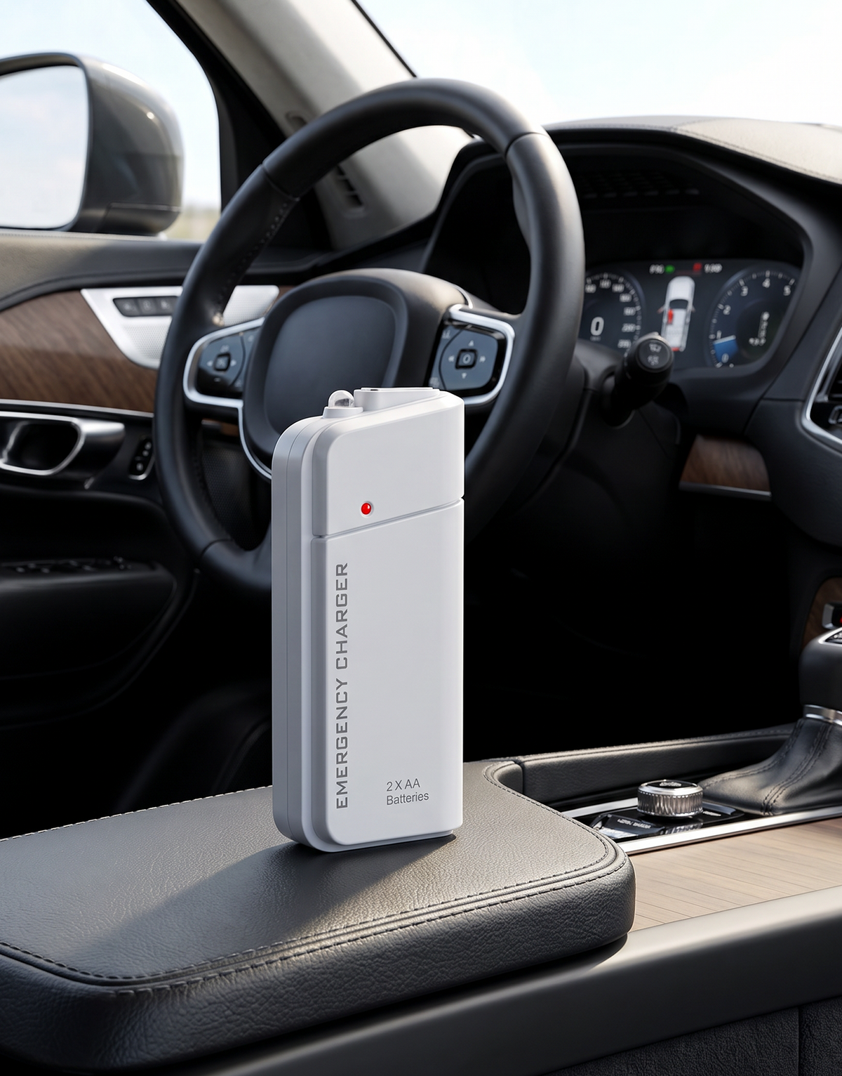 Batterie externe à piles AA avec lampe torche LED – Alimentation de secours pour votre téléphone en cas d'urgence